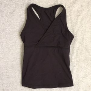 Lululemon T-back sleeveless wrap shirt, 6